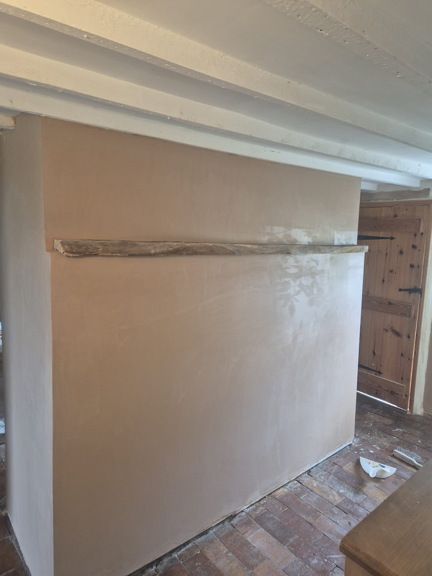 Completed damp proofing and replastering