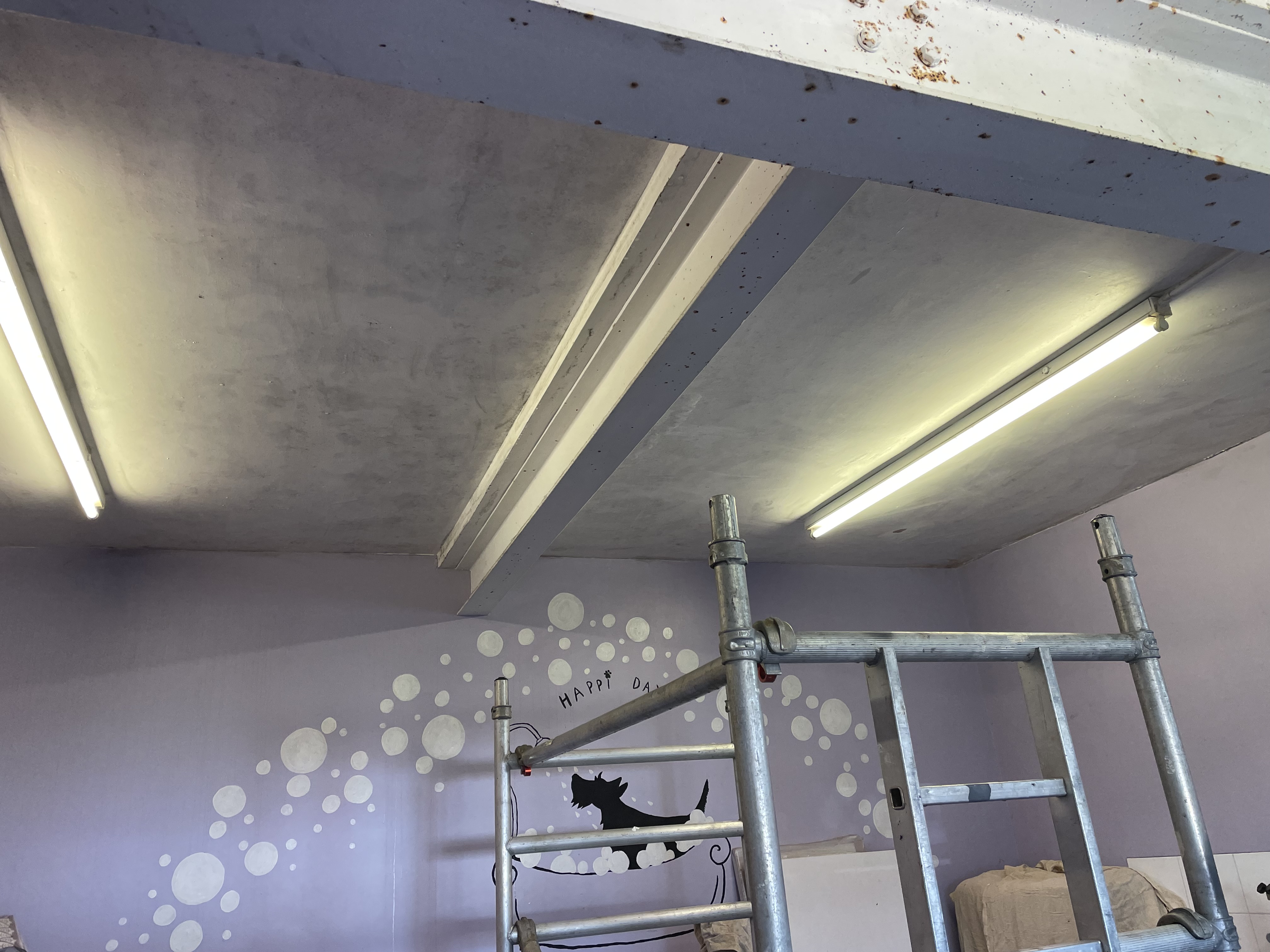 Positive input ventilation unit installed in loft