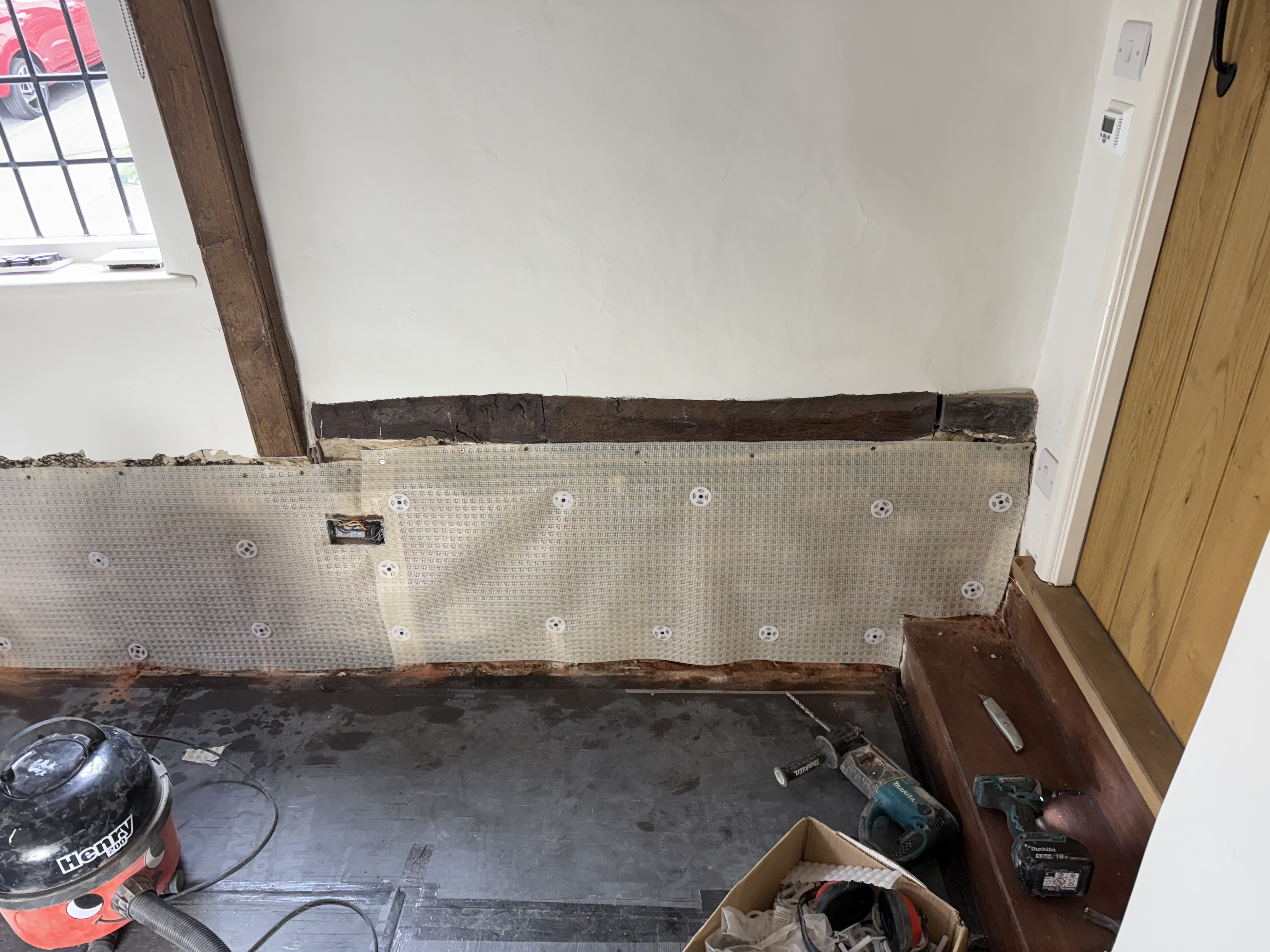 Damp proof membrane installation