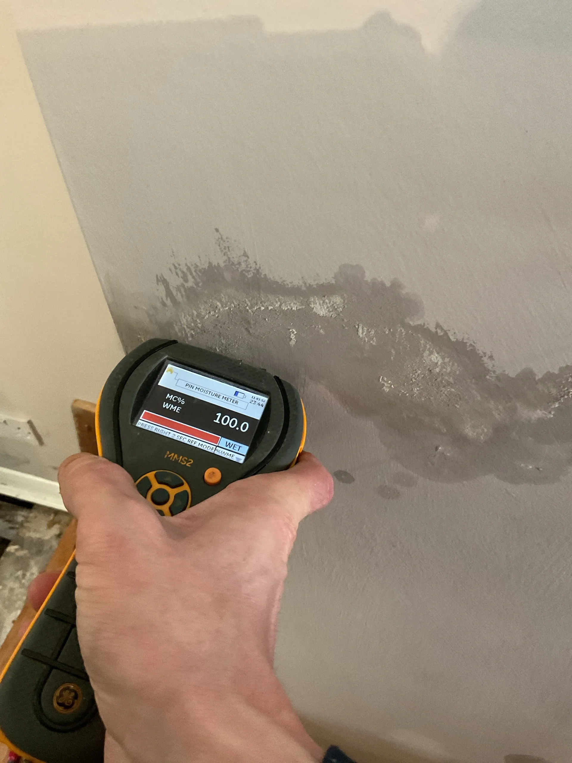 Specialist moisture metre used for damp surveys