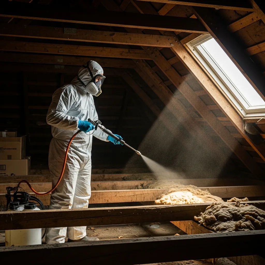 Timber treatment specialist at work