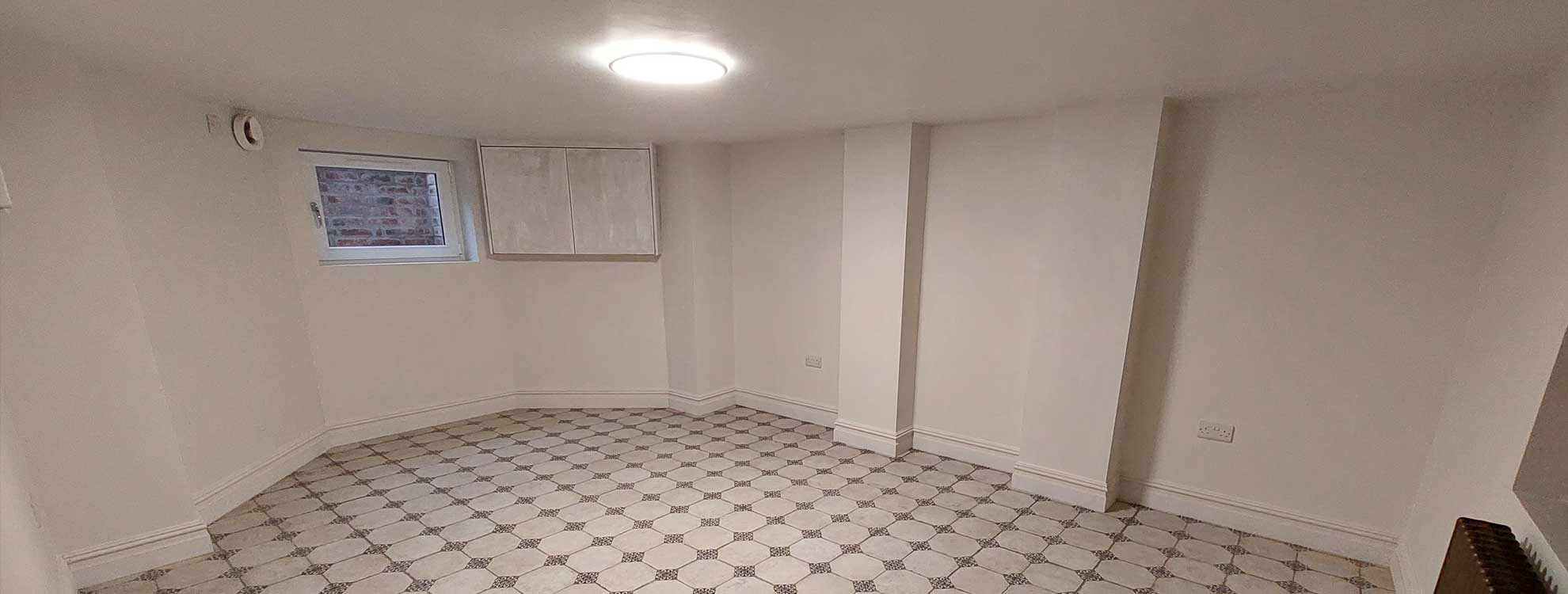 Victorian basement conversion completed — dry, clean and ready to use
